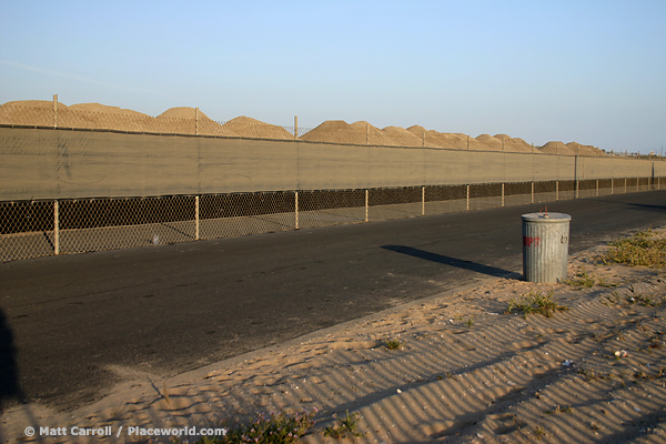 wetlands restoration construction site at Bolsa Chica State Beach