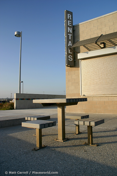 sign advertising equipment rentals at the beach
