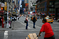 View Down Broadway Toward Times Square