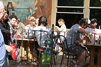 Commercial Drive sidewalk café