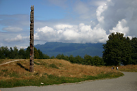 Totem pole at UBC Museum of Anthropology