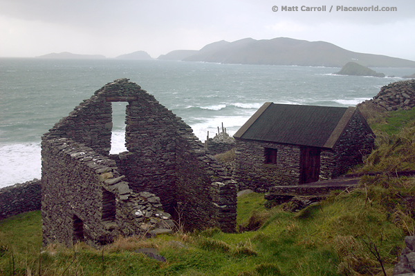 Two houses, one roof at Dunmore Head