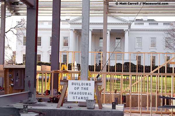 Building of the Inaugural Stands