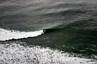 Remote left point in Los Angeles County, California