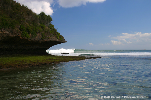 cliff and wave