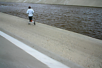 Runner Along Santa Ana River